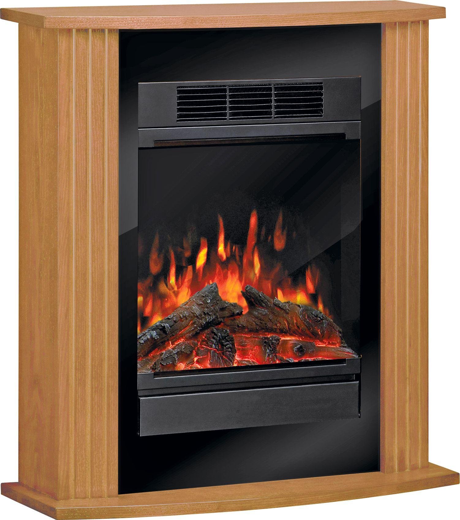 Dimplex Orvieto 1.5kW Electric Micro Fire Suite Oak & Black