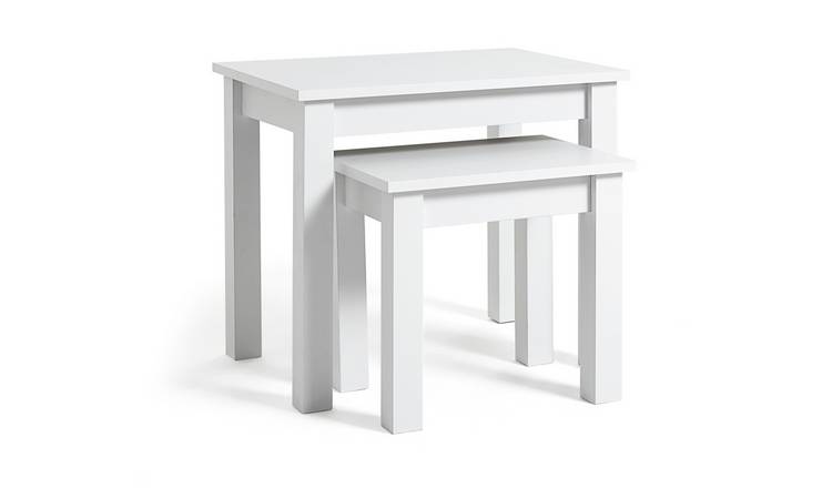 Argos Home Apley Nest of 2 Tables - White