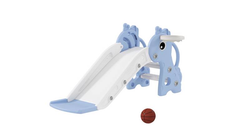 AIYAPLAY 3 in 1 Giraffe Theme Climber Toddler Slide – Blue