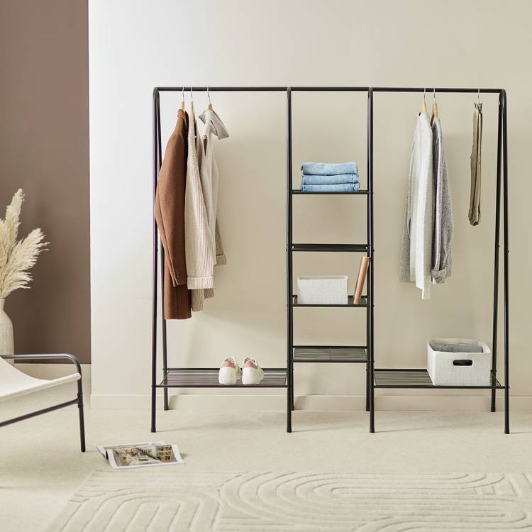 Argos Home Kevin Triple Clothes Rail - Black 0