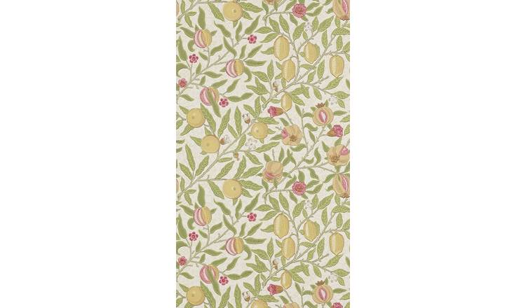Morris & Co. Pomegranate Green Floral Wallpaper