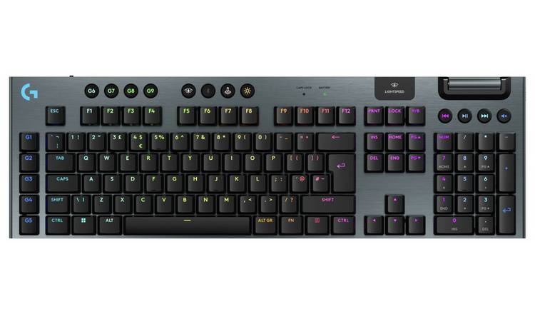 Logitech G915 X Lightspeed Wireless Gaming Keyboard - Black