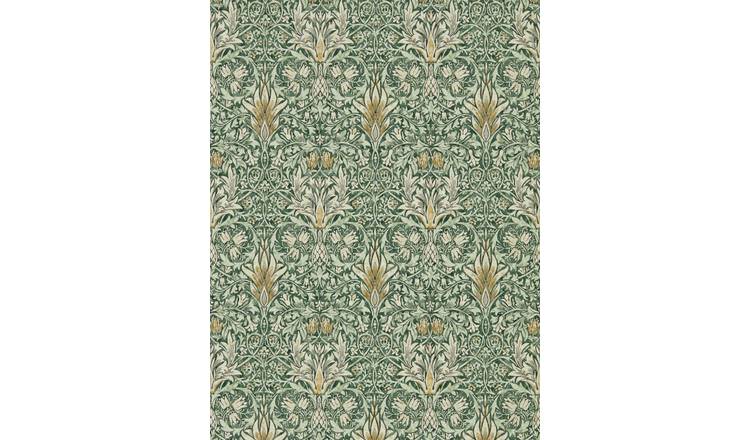 Morris & Co. Snakeshead Green Floral Wallpaper 