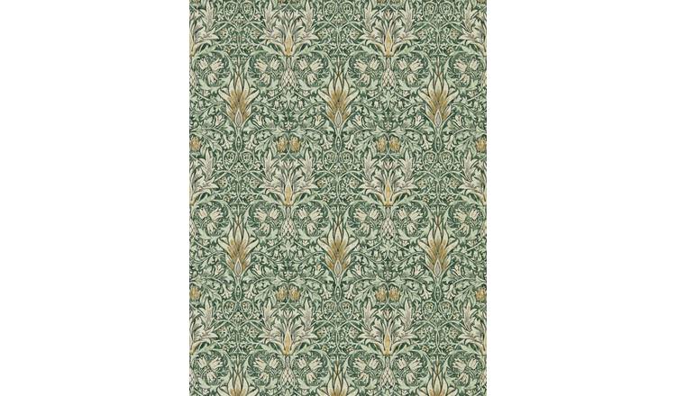 Morris & Co. Snakeshead Green Floral Wallpaper 