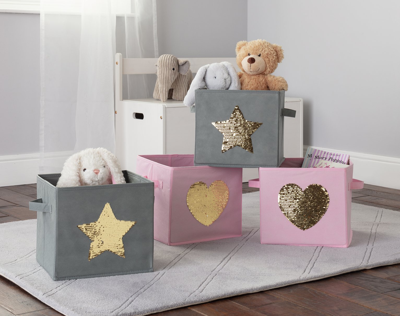 Argos Home Set of 4 Canvas Boxes Review