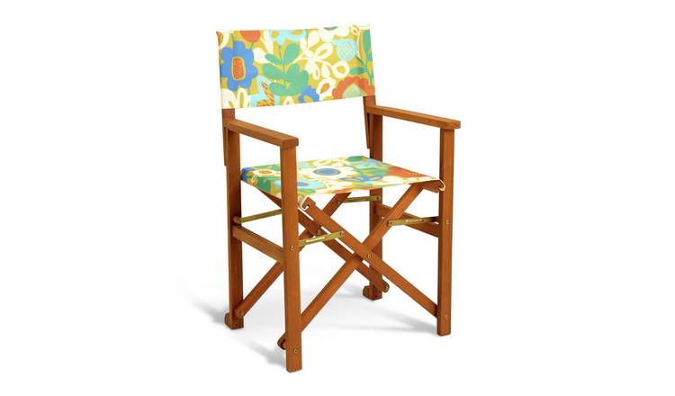 Habitat x Scion Folding Wooden Garden Director Chair-Kukkia 