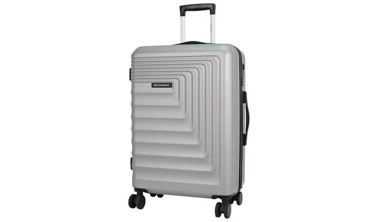 Featherstone 8 Wheel Hard Suitcase - Cabin, Silver