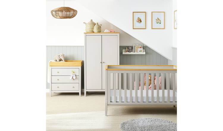 Cuggl Canterbury 3 Piece Nursery Furniture Set - Grey