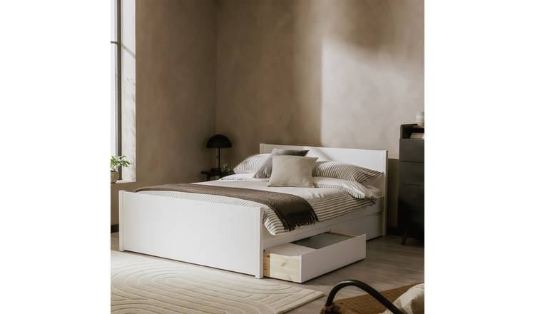 Argos Jenson 2 Drawer Small Double Storage Bed Frame-White