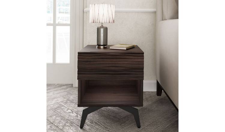 GFW Bantham 1 Drawer Side Table - Walnut