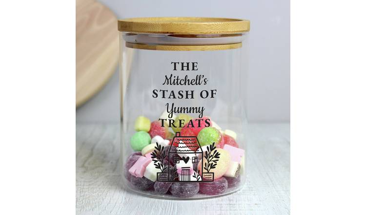 Personalised Message Home Glass Storage Jar