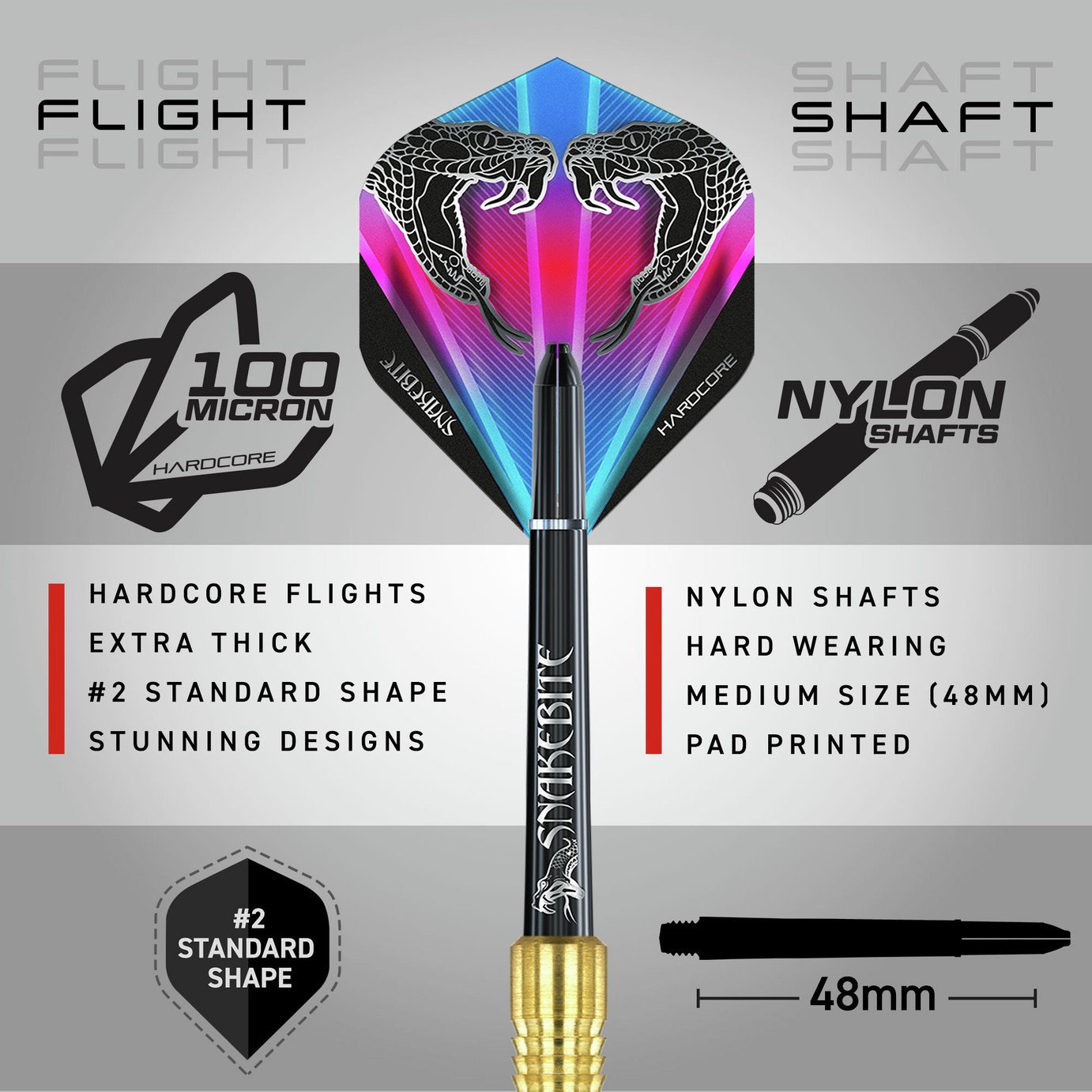 Buy Red Dragon Peter Wright Snakebite 21g Brass Darts Set | Dart