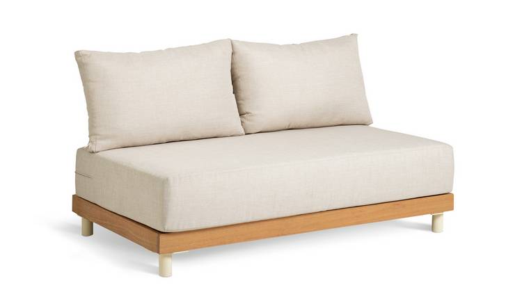 Habitat Bloom Modular 2 Seater Garden Sofa - Natural