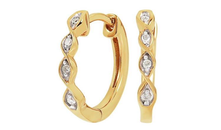 Argos hot sale gold earrings