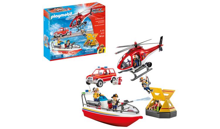 Playmobil 9319 City Action Fire Rescue Mission Playset