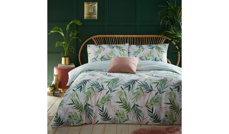 furn Bali Palm Green Bedding Set - Superking