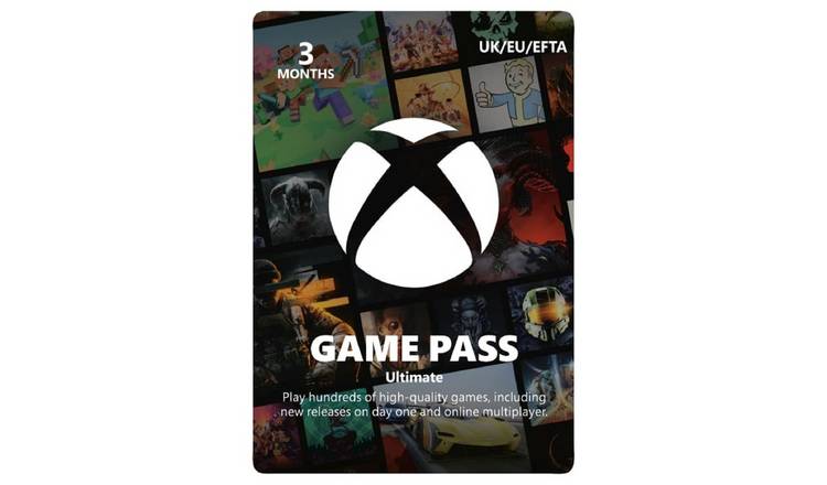 Buy Xbox Game Pass Ultimate 3 Month Digital Download, Gift cards