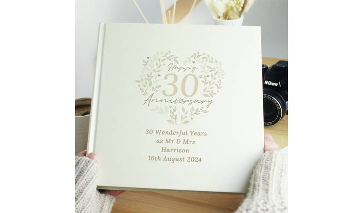 Personalised Message 30th Wedding Anniversary Photo Album