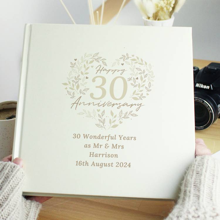 Personalised Message 30th Wedding Anniversary Photo Album 0