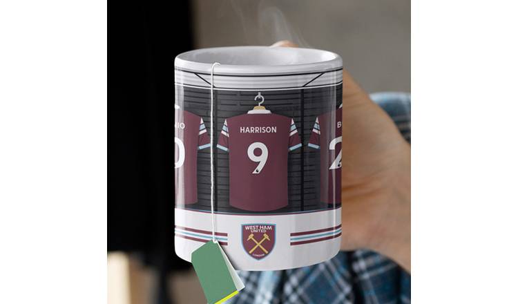 Personalised Message West Ham United FC Dressing Room Mug