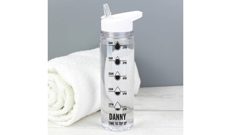 Personalised Message Hydration Tracker Water Bottle - 750ml