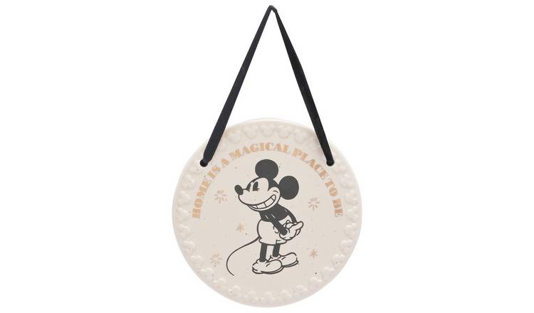 Disney Mickey Mouse Ceramic Home Plaque