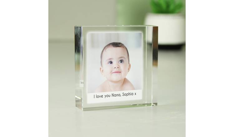 Personalised Message Photo Upload Crystal Token