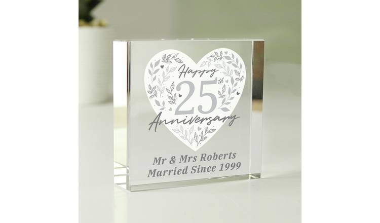 Personalised Message 25TH Anniversary Block