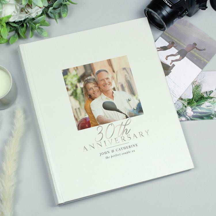 Personalised Message 30th Anniversary Photo Album 0