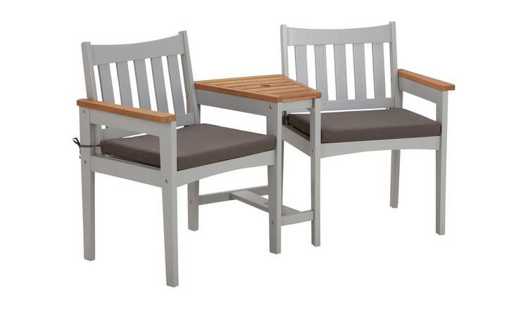 Buy Argos Home Wooden Duo Love Seat Garden chairs and 
