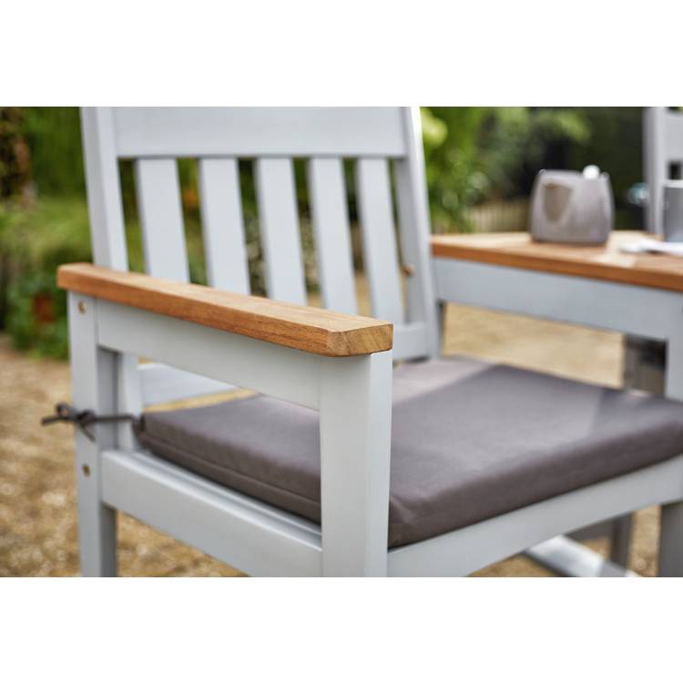 Argos Home Wooden Garden Love Seats - Grey 0