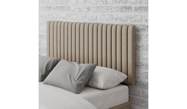 Aspire Grant Linen Small Double Headboard - Natural