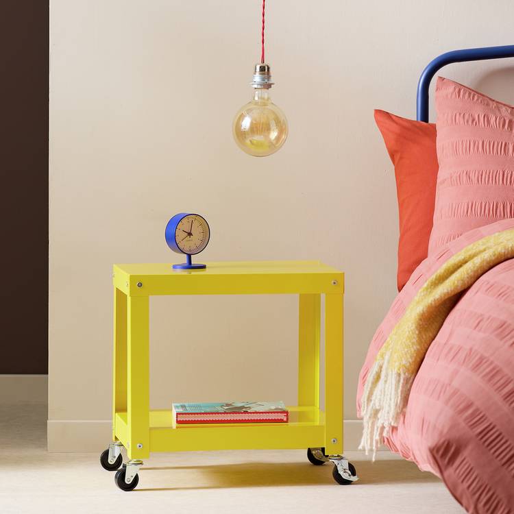 Habitat Archie 2 Tier Bedside Table - Yellow 0