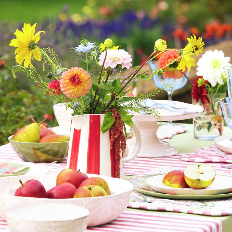 Habitat x Sanderson & National Trust Stripe Tablecloth 0