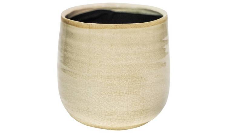 Ivyline Planter Pot Como Ceramic - Ivory