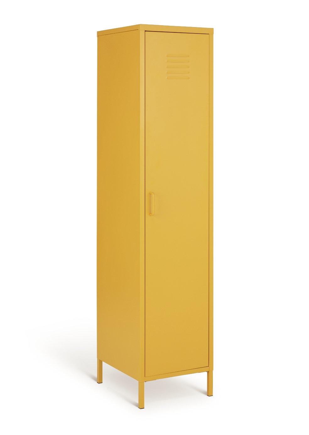 Habitat Tall 1 Door 4 Shelf Locker - Mustard