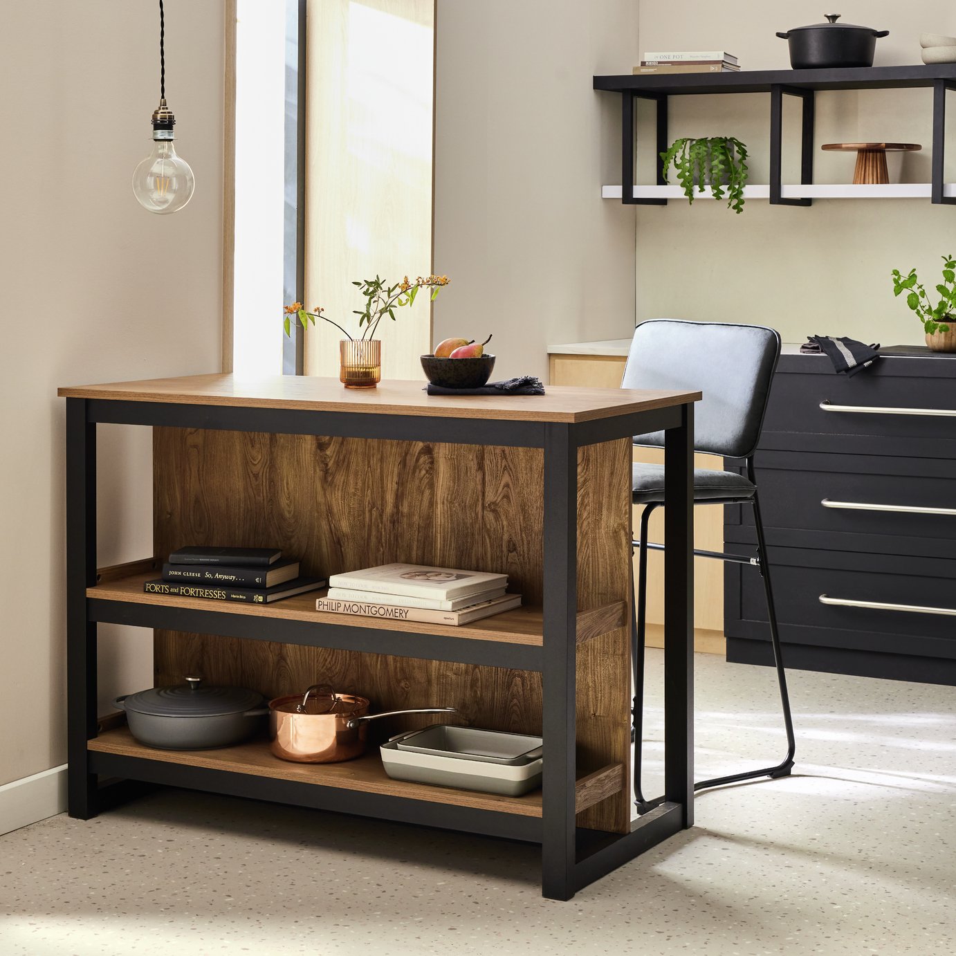 Habitat Nomad 4 Seater Bar Island - Oak