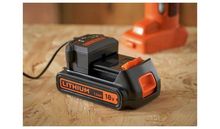 Black and decker 18v 1.5 ah lithium ion 2024 battery