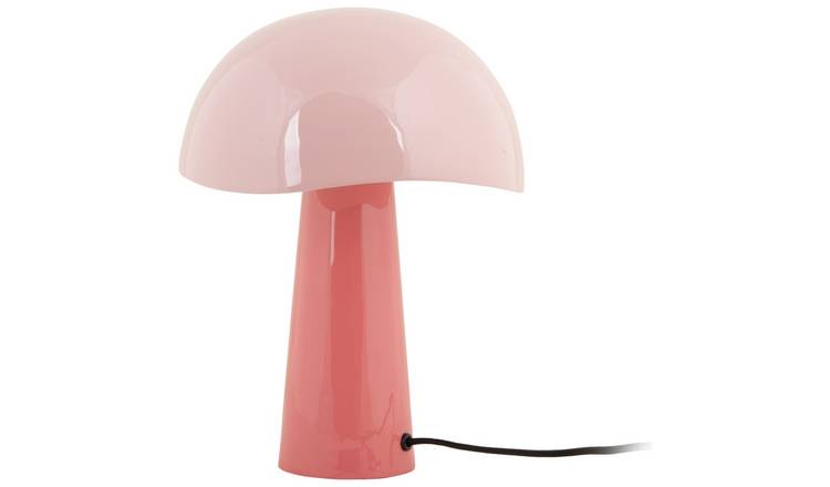 Present Time Grato Cast Iron Table Lamp - Soft Pink