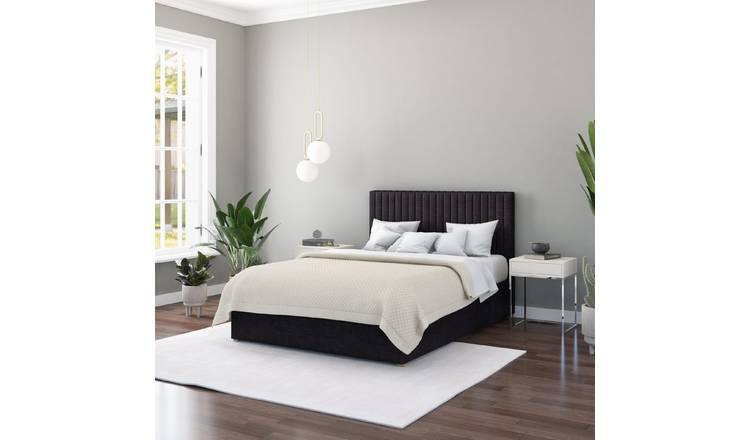 Aspire Grant Small Double End Lift Ottoman Bed - Ebony