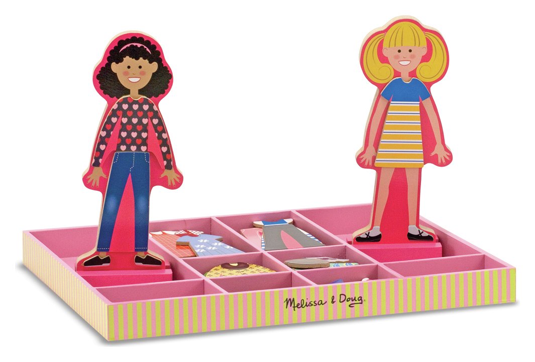 melissa and doug wooden magnetic dress up