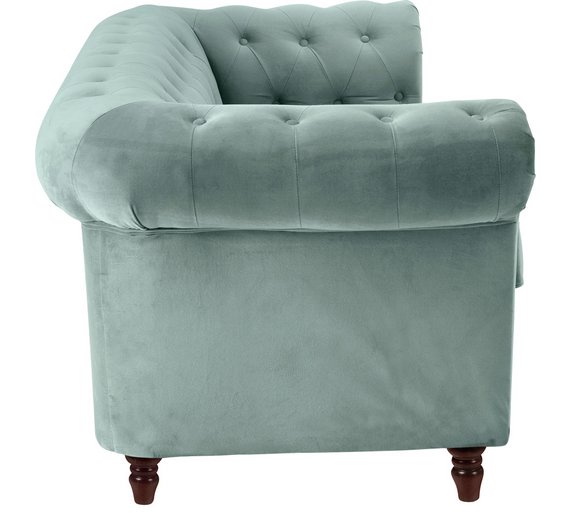 Buy Heart of House Chesterfield 3 Seater Fabric Sofa - Duck Egg at ...