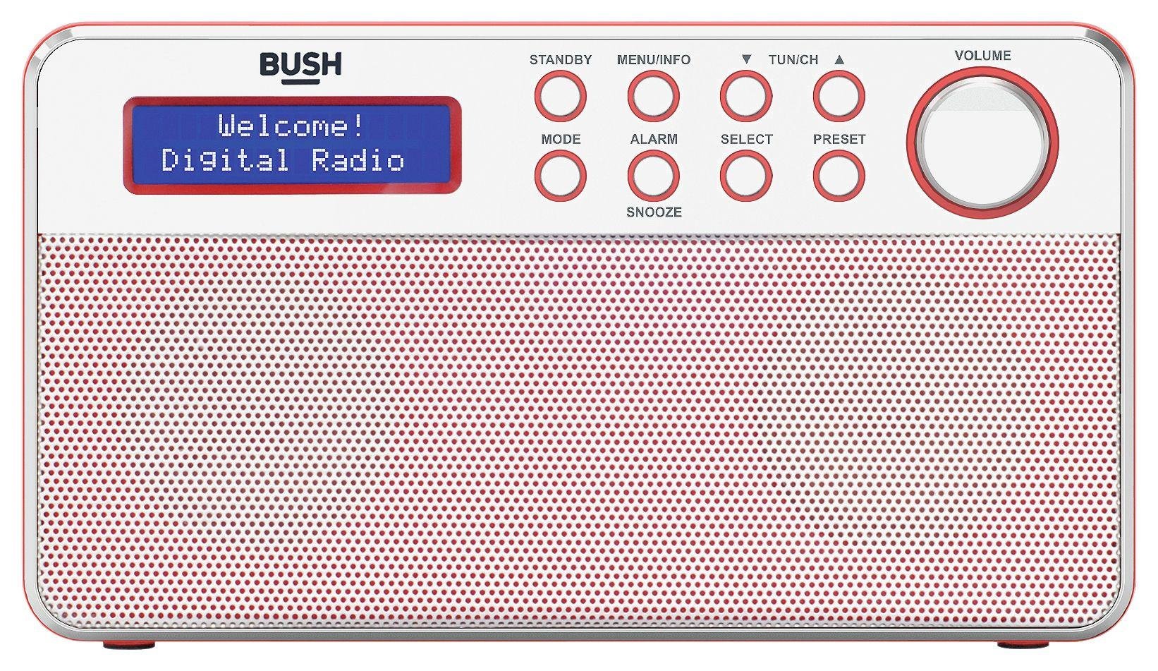 Bush Stereo DAB Radio - Red