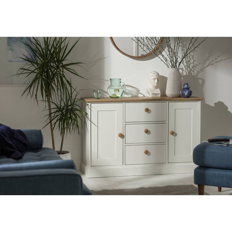 Argos Home Winchester 2 Door 3 Drawer Sideboard - Cream 0