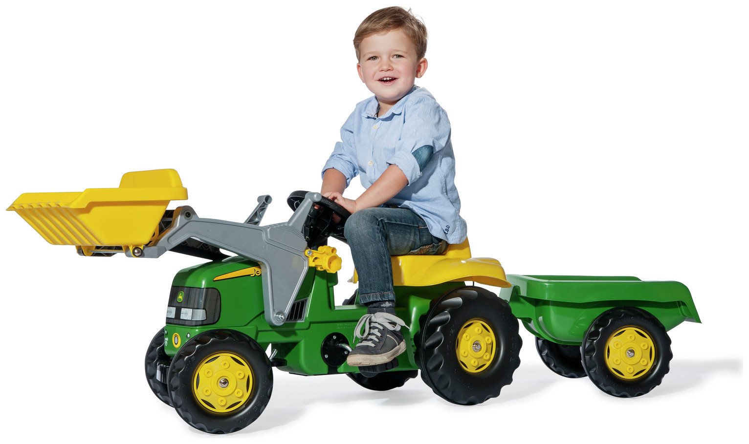 Rolly Kids John Deere Frontloader Tractor Trailer Ride On Reviews