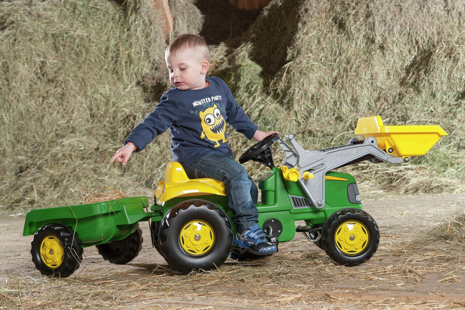 Rolly Kids John Deere Frontloader Tractor Trailer Ride On Reviews