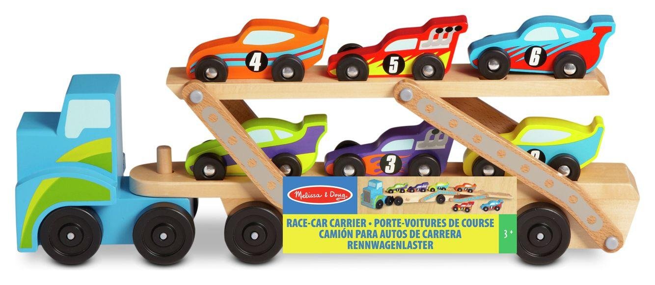 melissa and doug race car vehicle set