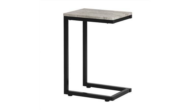 SoBuy C Shape Side Table - Grey