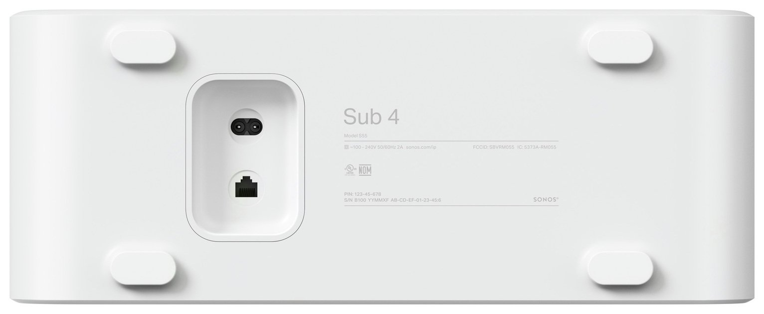 Buy Sonos Sub 4 Wireless Subwoofer - White | Sound bars | Argos