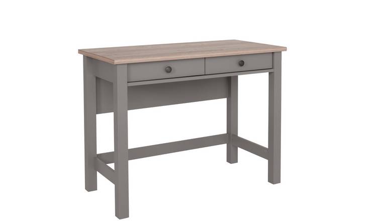 Buy Argos Home Winchester 2 Drawer Desk Grey Two Tone